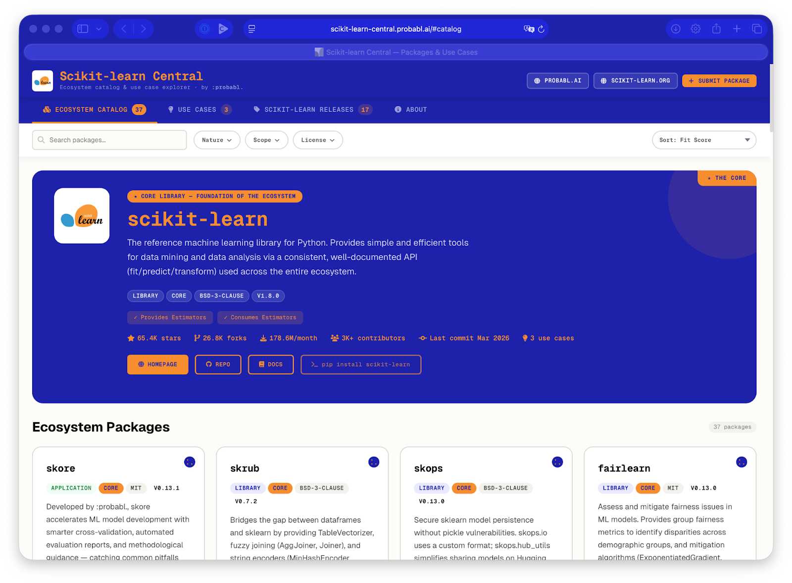 Probabl launched Scikit-learn Central, a new digital hub designed to visualize, unite, and stimulate Python libraries in the scikit-learn ecosystem.