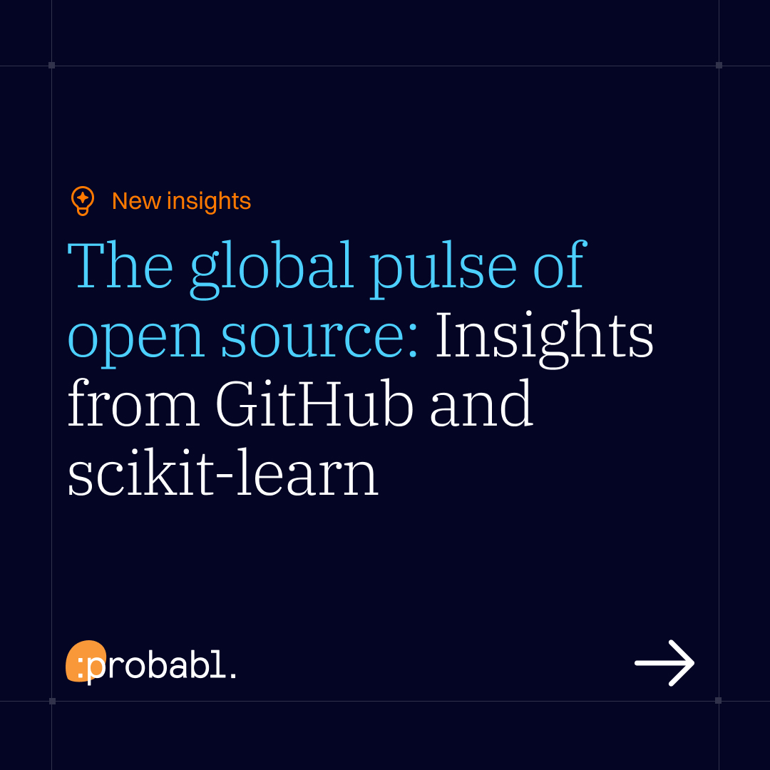 The global pulse of open source: Insights from GitHub and scikit-learn